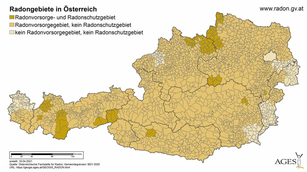 Radon Karte Österreich